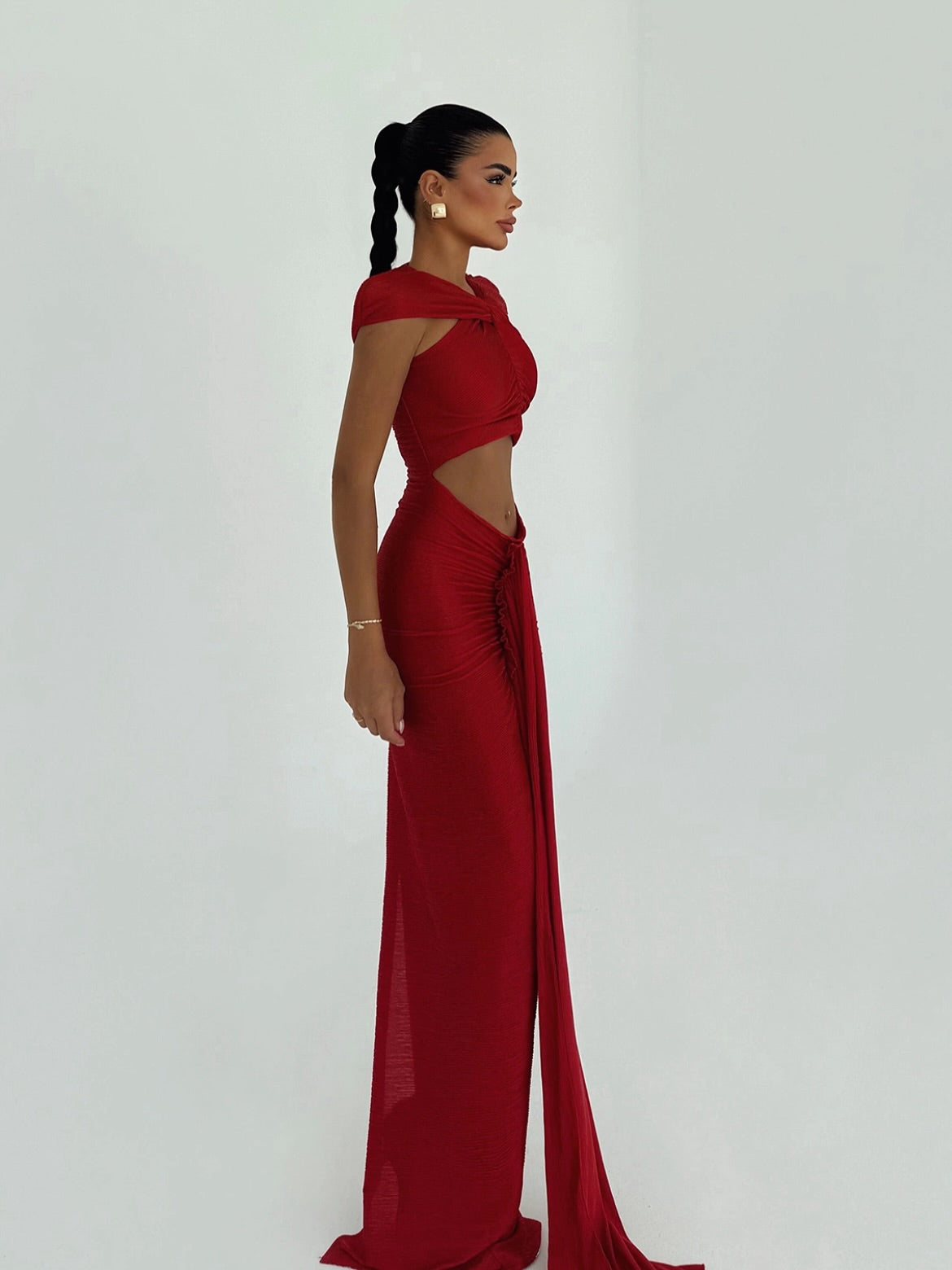 Twist Knot Draped Gown
