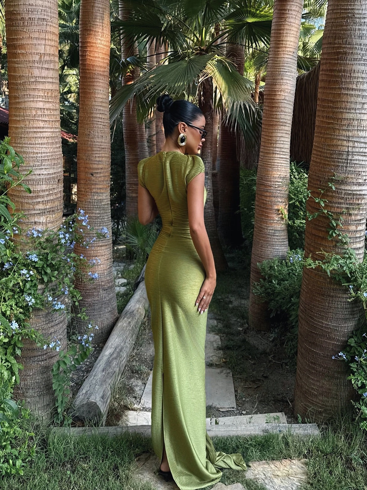 Twist Knot Draped Gown