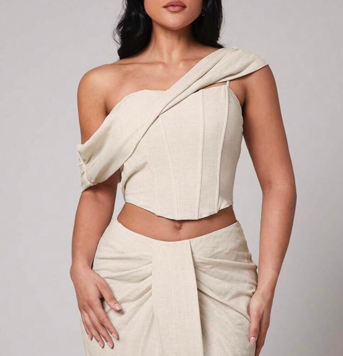Linen Corset Top
