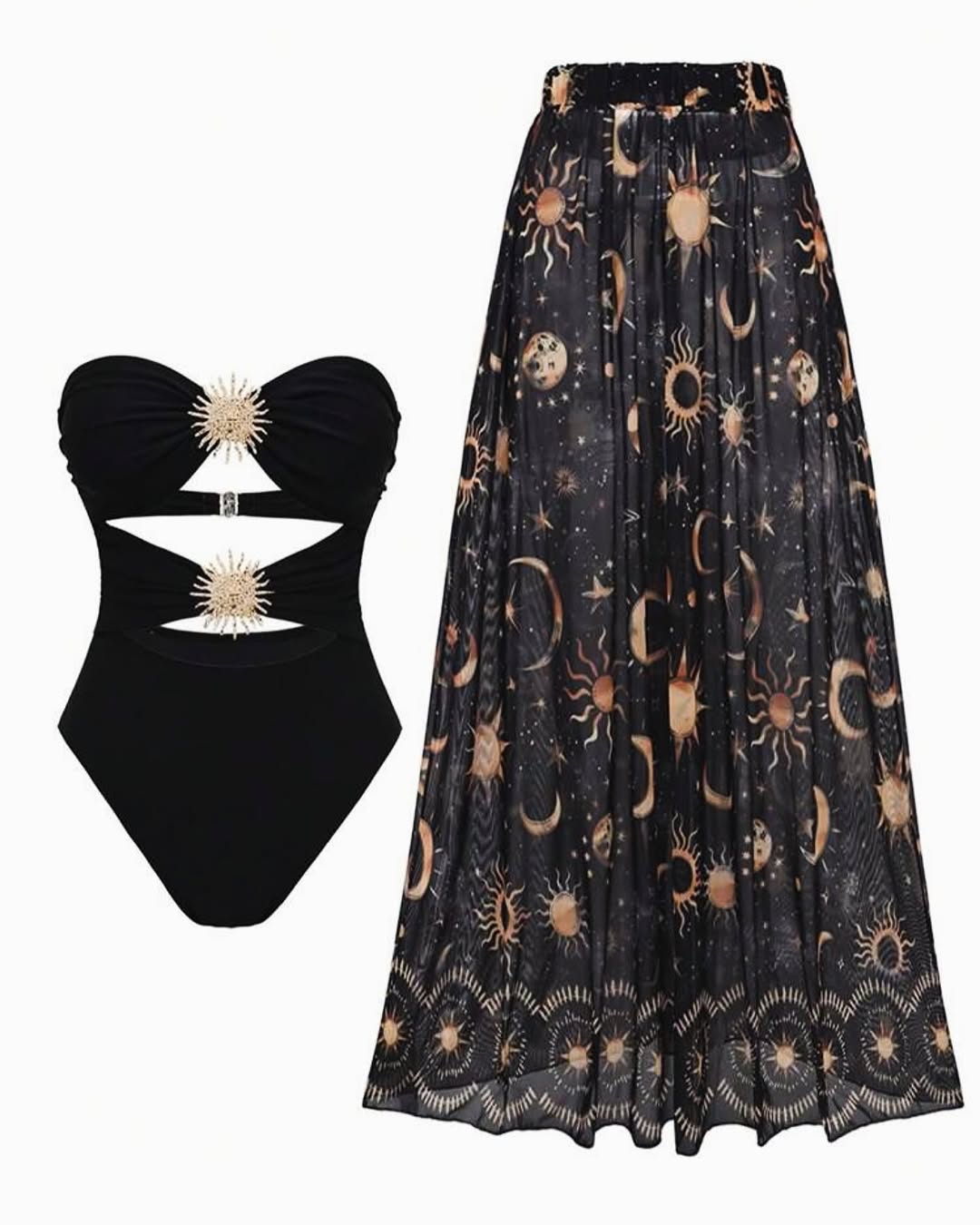 2pcs Black Space Set