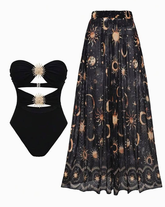 Zπ2pcs Black Space Set