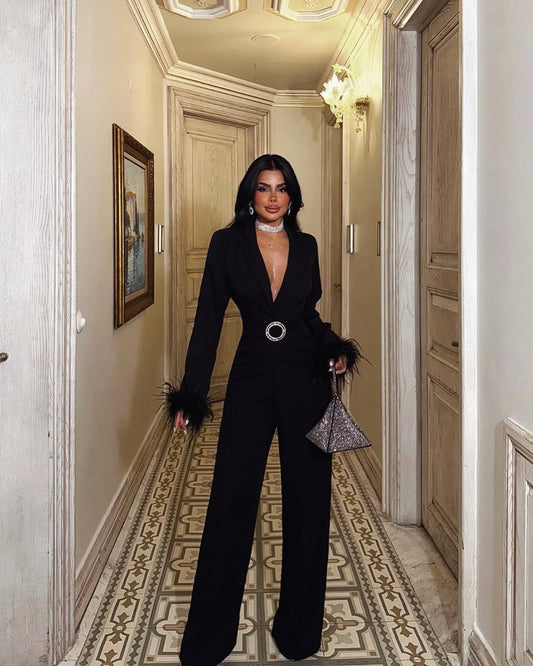 Glam Black Jumpsuit