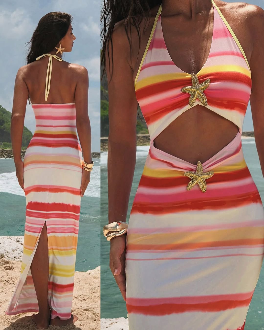 Gold Starfish Dress