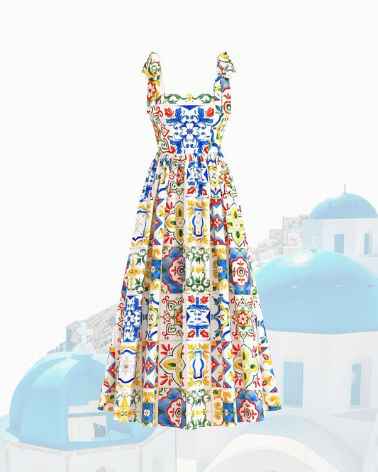 Boho Print Dress
