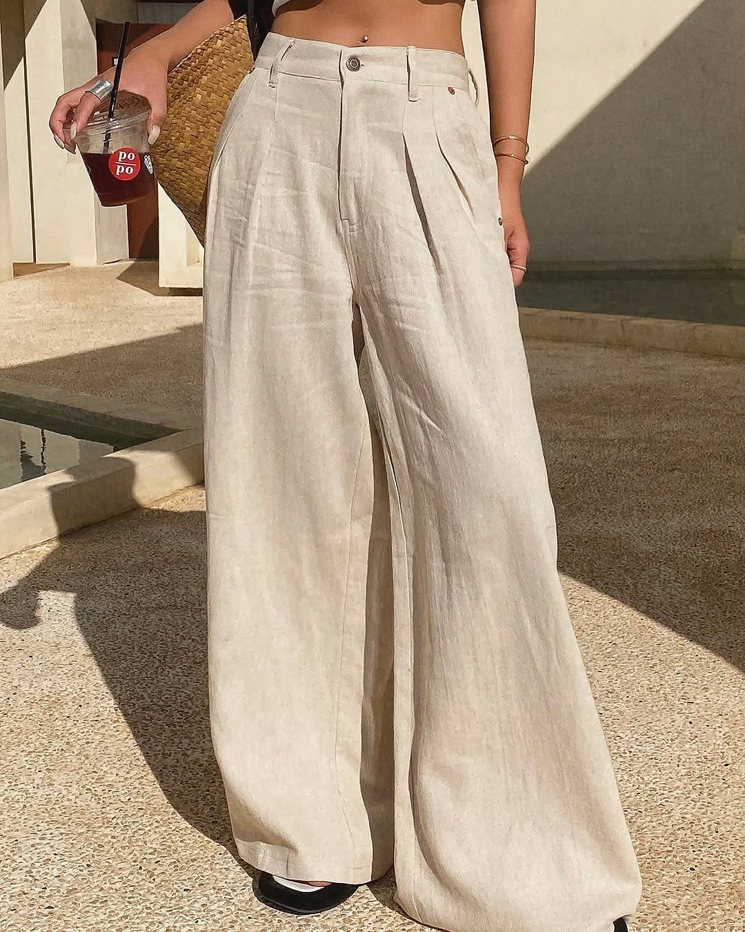 Beige Pants