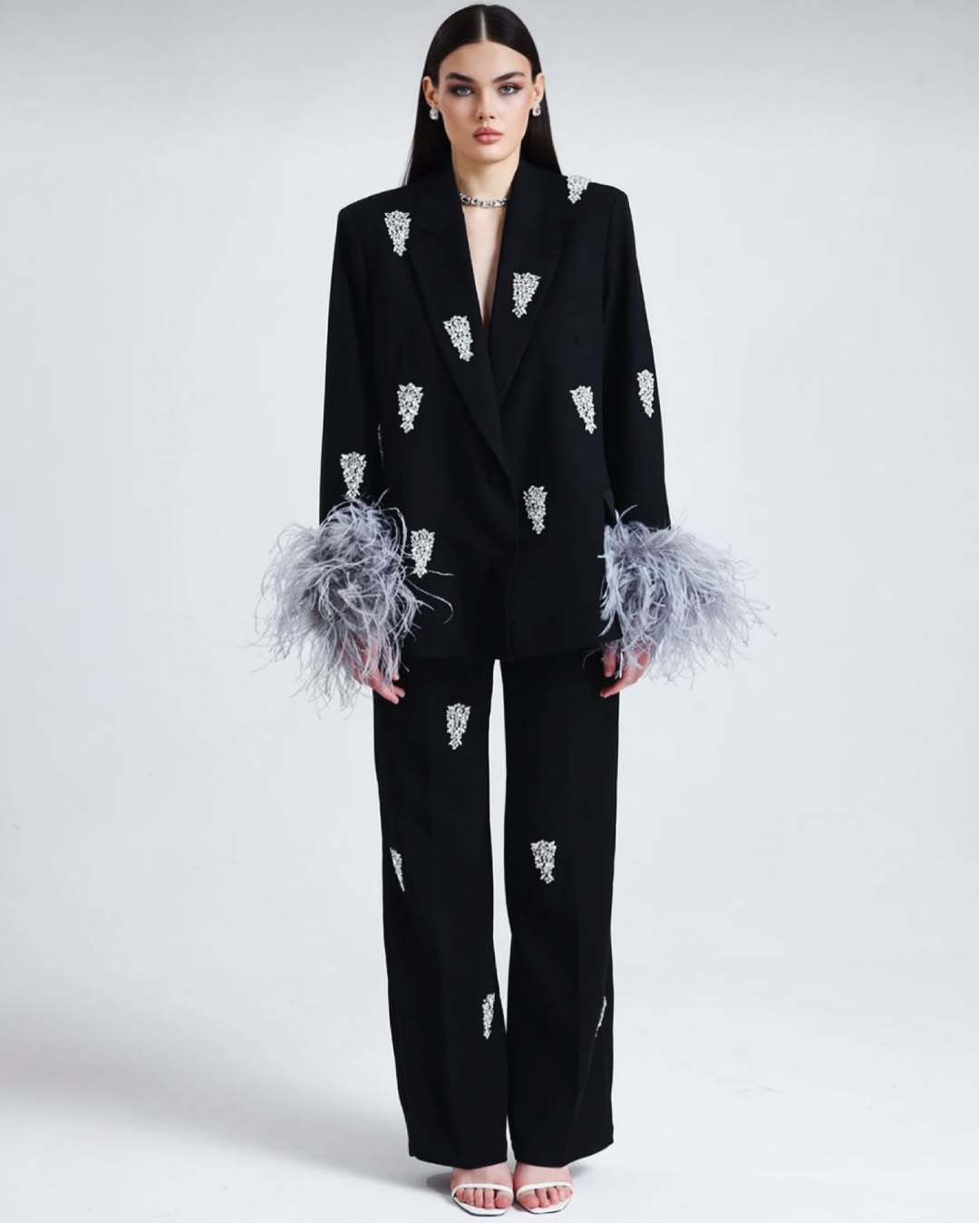 Rhinestone Black Suit