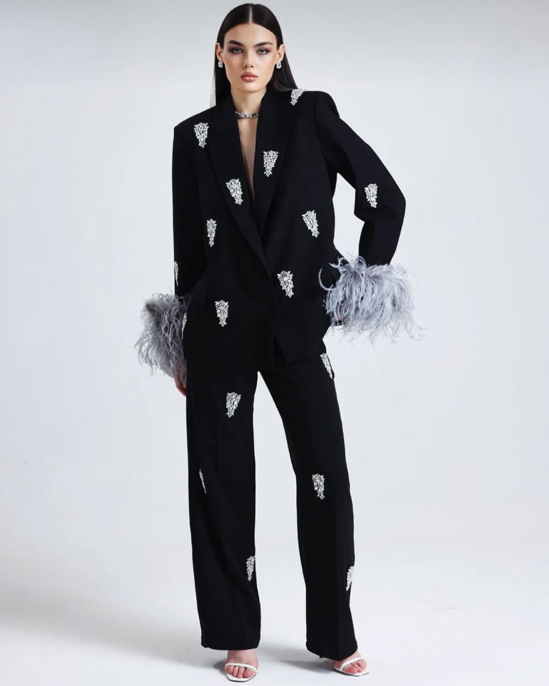 Rhinestone Black Suit