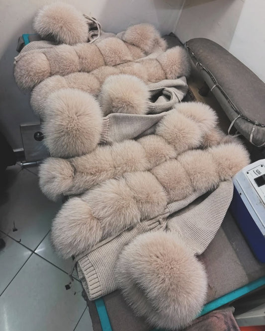 Z⚜️Fox Fur Cardigan