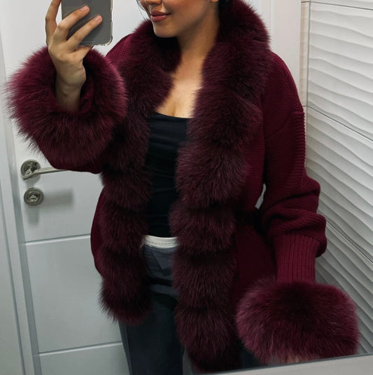 Z⚜️Fox Fur Cardigan