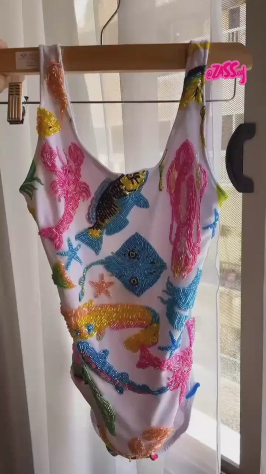 .2🐠 NEW Embellished Océan One-Piece